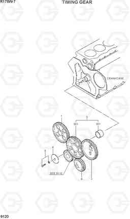 9120 TIMING GEAR R170W-7, Hyundai