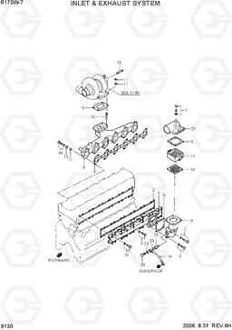 9130 INLET & EXHAUST SYSTEM R170W-7, Hyundai