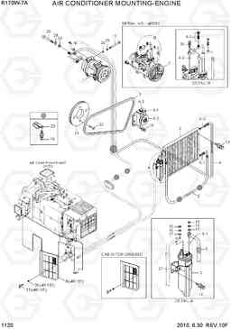 1120 AIR CONDITIONER MOUNTING-ENGINE R170W-7A, Hyundai