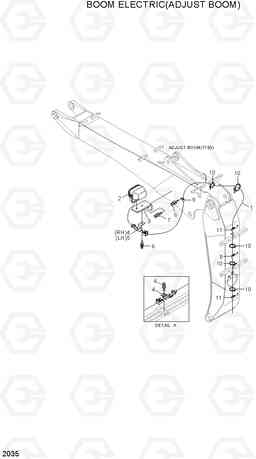 2035 BOOM ELECTRIC(ADJUST BOOM) R170W-7A, Hyundai