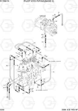 3230 PILOT HYD PIPING(BASE 2) R170W-7A, Hyundai