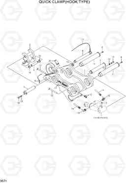 3571 QUICK CLAMP(HOOK TYPE) R170W-7A, Hyundai