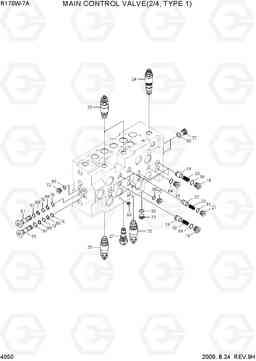 4050 MAIN CONTROL VALVE(2/4, TYPE 1) R170W-7A, Hyundai