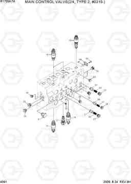 4091 MAIN CONTROL VALVE(2/4, TYPE 2, #0319-) R170W-7A, Hyundai