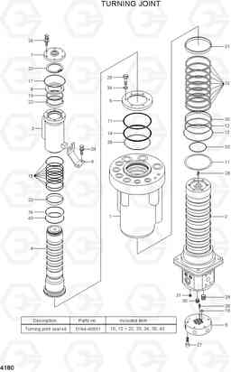 4180 TURNING JOINT R170W-7A, Hyundai