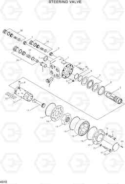 4310 STEERING VALVE R170W-7A, Hyundai