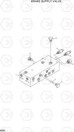 4330 BRAKE SUPPLY VALVE R170W-7A, Hyundai