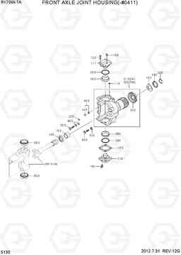 5130 FRONT AXLE JOINT HOUSING(-#0411) R170W-7A, Hyundai