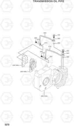 5370 TRANSMISSION OIL PIPE R170W-7A, Hyundai