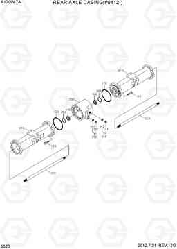 5520 REAR AXLE CASING(#0412-) R170W-7A, Hyundai