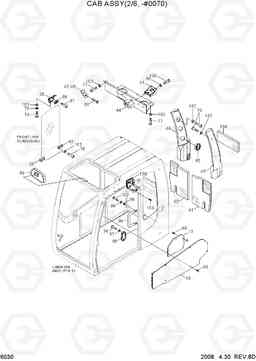 6030 CAB ASSY(2/6, -#0135) R170W-7A, Hyundai