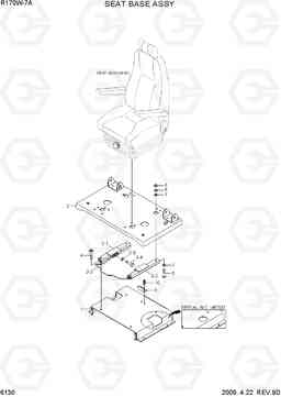 6130 SEAT BASE ASSY R170W-7A, Hyundai