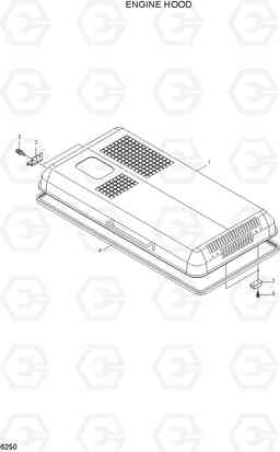 6250 ENGINE HOOD R170W-7A, Hyundai