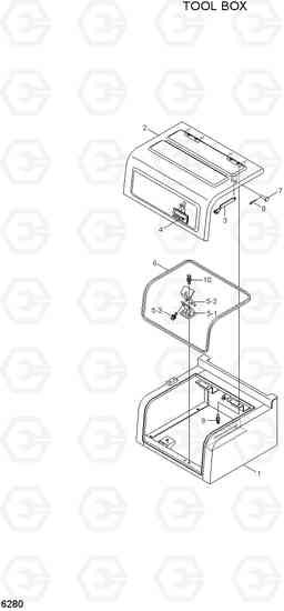 6280 TOOL BOX R170W-7A, Hyundai