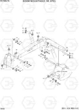 7010 BOOM MOUNTING(5.1M, STD) R170W-7A, Hyundai