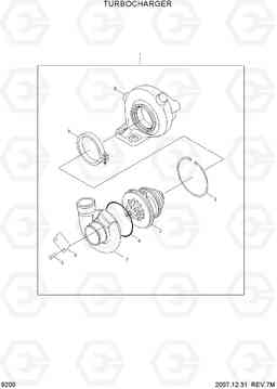 9200 TURBOCHARGER R170W-7A, Hyundai