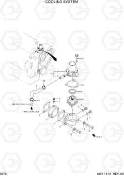 9270 COOLING SYSTEM R170W-7A, Hyundai