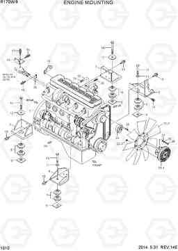 1010 ENGINE MOUNTING R170W-9, Hyundai