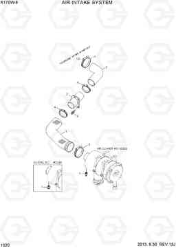 1020 AIR INTAKE SYSTEM R170W-9, Hyundai