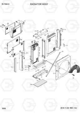 1050 RADIATOR ASSY R170W-9, Hyundai