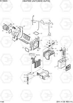 1130 HEATER UNIT(SEMI AUTO) R170W-9, Hyundai