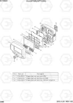 2086 CLUSTER(OPTION) R170W-9, Hyundai