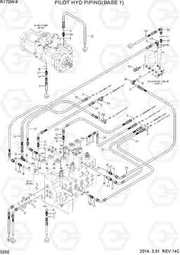 3250 PILOT HYD PIPING(BASE 1) R170W-9, Hyundai