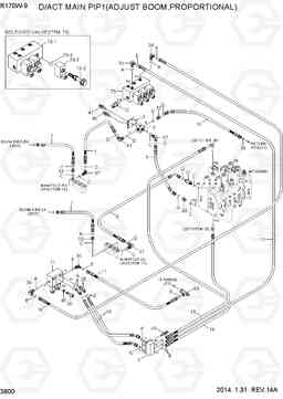 3800 D/ACT MAIN PIP1(AD BOOM,PROPORTIONAL) R170W-9, Hyundai