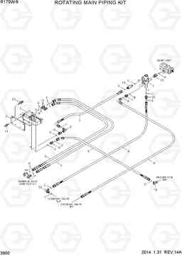 3900 ROTATING MAIN PIPING KIT R170W-9, Hyundai