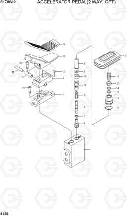 4135 ACCELERATOR PEDAL(2 WAY, OPTION) R170W-9, Hyundai