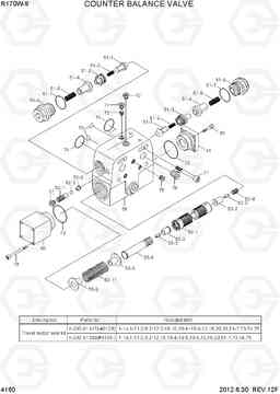 4160 COUNTER BALANCE VALVE R170W-9, Hyundai