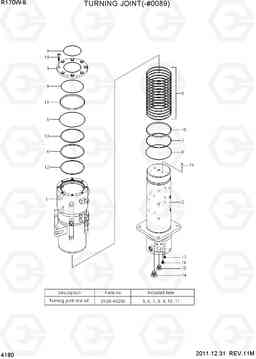 4180 TURNING JOINT(-#0089) R170W-9, Hyundai