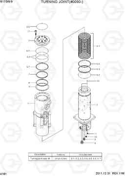 4181 TURNING JOINT(#0090-) R170W-9, Hyundai