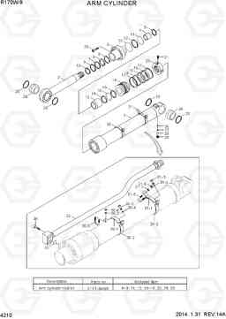 4210 ARM CYLINDER R170W-9, Hyundai