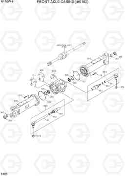 5120 FRONT AXLE CASING(-#0192) R170W-9, Hyundai