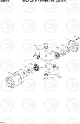 5210 REAR AXLE DIFFERENTIAL(-#0192) R170W-9, Hyundai