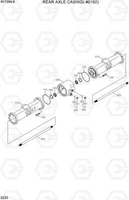 5220 REAR AXLE CASING(-#0192) R170W-9, Hyundai