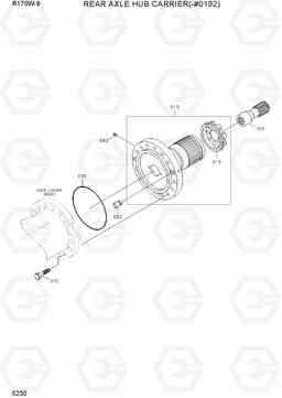 5230 REAR AXLE HUB CARRIER(-#0192) R170W-9, Hyundai