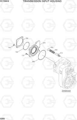 5300 TRANSMISSION INPUT HOUSING R170W-9, Hyundai