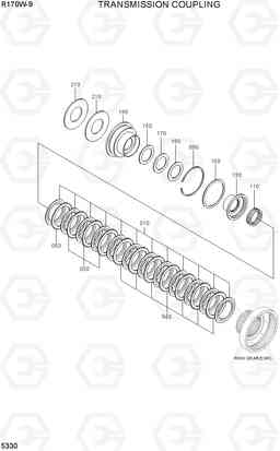 5330 TRANSMISSION COUPLING R170W-9, Hyundai