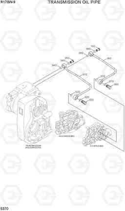 5370 TRANSMISSION OIL PIPE R170W-9, Hyundai