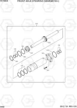 5450 FRONT AXLE STEERING GEAR(#0193-) R170W-9, Hyundai