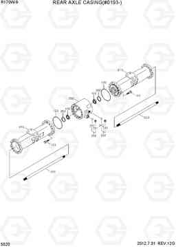 5520 REAR AXLE CASING(#0193-) R170W-9, Hyundai