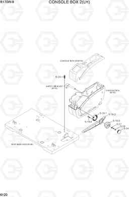 6120 CONSOLE BOX 2(LH) R170W-9, Hyundai