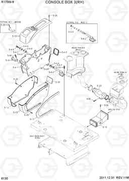 6130 CONSOLE BOX 3(RH) R170W-9, Hyundai