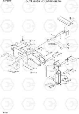 6460 OUTRIGGER MOUNTING-REAR R170W-9, Hyundai