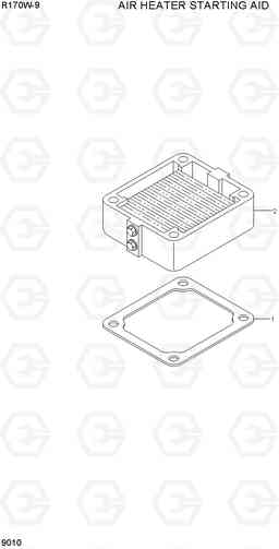 9010 AIR INTAKE HEATER R170W-9, Hyundai