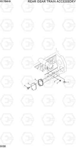 9100 REAR GEAR TRAIN ACCESSORY R170W-9, Hyundai