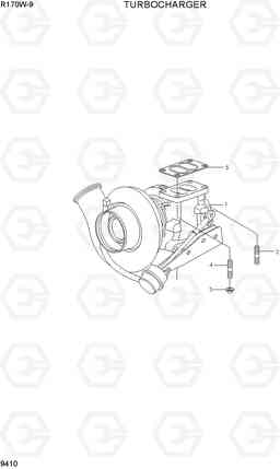 9410 TURBOCHARGER R170W-9, Hyundai