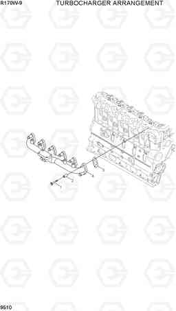 9510 TURBOCHARGER ARRANGEMENT R170W-9, Hyundai
